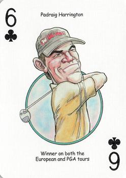 2005 Hero Decks Golf Heroes Playing Cards #6♣ Padraig Harrington Front