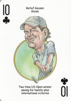 2005 Hero Decks Golf Heroes Playing Cards #10♣ Retief Goosen Front