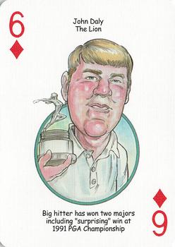 2005 Hero Decks Golf Heroes Playing Cards #6♦ John Daly Front