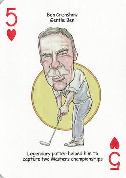 2005 Hero Decks Golf Heroes Playing Cards #5♥ Ben Crenshaw Front