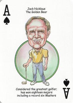 2005 Hero Decks Golf Heroes Playing Cards #A♠ Jack Nicklaus Front