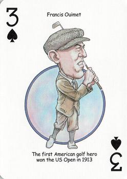 2005 Hero Decks Golf Heroes Playing Cards #3♠ Francis Ouimet Front