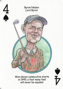 2005 Hero Decks Golf Heroes Playing Cards #4♠ Byron Nelson Front