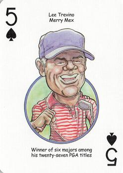 2005 Hero Decks Golf Heroes Playing Cards #5♠ Lee Trevino Front