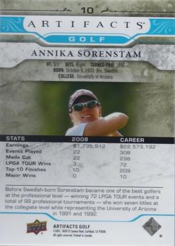 2021 Upper Deck Artifacts - Blue #10 Annika Sorenstam Back