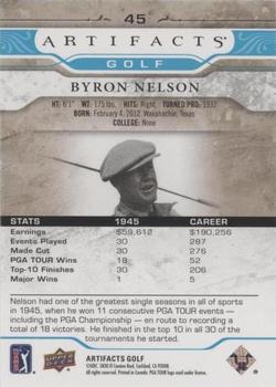 2021 Upper Deck Artifacts - Blue #45 Byron Nelson Back