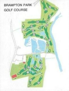 1993 C. Britton Publishing Golf Courses of the British Isles #16 Brampton Park Golf Club, Cambridgeshire Front