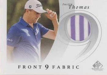 2021 SP Game Used - 2002 Retro Front 9 Fabrics Achievements #RF9-JT Justin Thomas Front