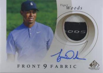 2021 SP Game Used - 2002 Retro Front 9 Signature Fabrics Achievements #RF9-TW Tiger Woods Front