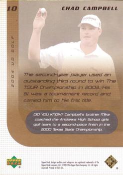 2004 Upper Deck - UD Promos #10 Chad Campbell Back