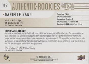 2021 SP Authentic - Limited #105 Danielle Kang Back