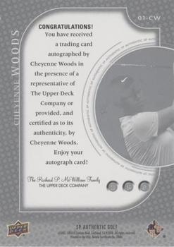 2021 SP Authentic - 2001 Retro Tribute Autographs #01-CW Cheyenne Woods Back