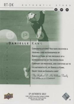 2021 SP Authentic - 2001 Retro Tribute Rookie Autographs #RT-DK Danielle Kang Back