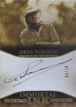 2021 SP Authentic - Immortal Ink #II-GN Greg Norman Front