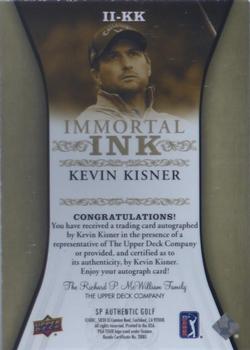 2021 SP Authentic - Immortal Ink #II-KK Kevin Kisner Back