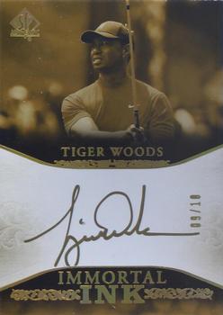 2021 SP Authentic - Immortal Ink #II-TW Tiger Woods Front