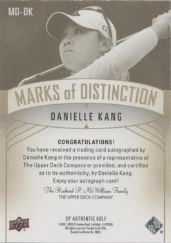 2021 SP Authentic - Marks of Distinction #MD-DK Danielle Kang Back