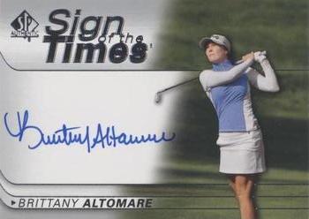 2021 SP Authentic - Sign of the Times #SOTT-BA Brittany Altomare Front
