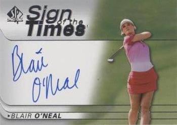2021 SP Authentic - Sign of the Times #SOTT-BO Blair O'Neal Front