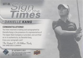 2021 SP Authentic - Sign of the Times #SOTT-DK Danielle Kang Back