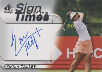2021 SP Authentic - Sign of the Times #SOTT-ET Emma Talley Front