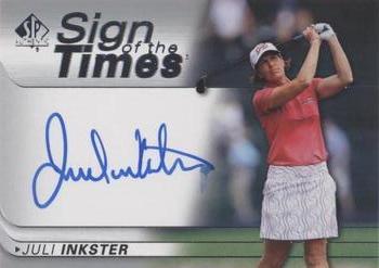2021 SP Authentic - Sign of the Times #SOTT-JI Juli Inkster Front