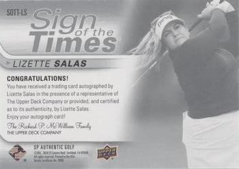 2021 SP Authentic - Sign of the Times #SOTT-LS Lizette Salas Back