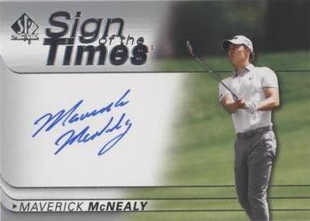 2021 SP Authentic - Sign of the Times #SOTT-MM Maverick McNealy Front