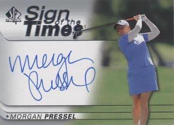 2021 SP Authentic - Sign of the Times #SOTT-MP Morgan Pressel Front