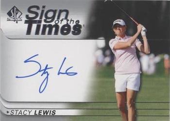 2021 SP Authentic - Sign of the Times #SOTT-SL Stacy Lewis Front