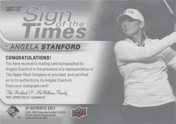 2021 SP Authentic - Sign of the Times #SOTT-ST Angela Stanford Back