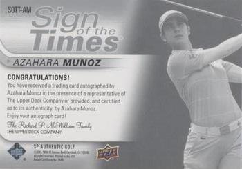 2021 SP Authentic - Sign of the Times Inscriptions #SOTT-AM Azahara Munoz Back