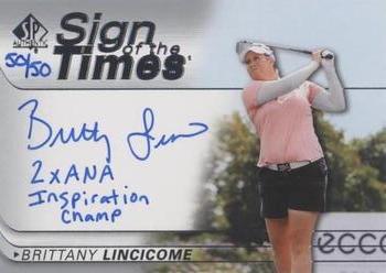 2021 SP Authentic - Sign of the Times Inscriptions #SOTT-BL Brittany Lincicome Front