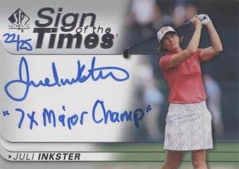 2021 SP Authentic - Sign of the Times Inscriptions #SOTT-JI Juli Inkster Front