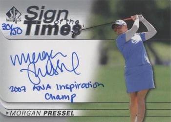 2021 SP Authentic - Sign of the Times Inscriptions #SOTT-MP Morgan Pressel Front