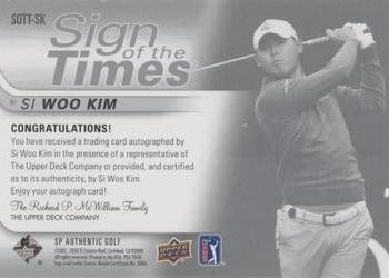 2021 SP Authentic - Sign of the Times Inscriptions #SOTT-SK Si Woo Kim Back