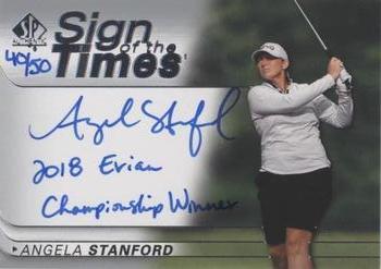 2021 SP Authentic - Sign of the Times Inscriptions #SOTT-ST Angela Stanford Front