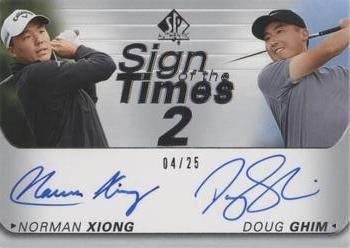 2021 SP Authentic - Sign of the Times 2 #ST2-GX Norman Xiong / Doug Ghim Front