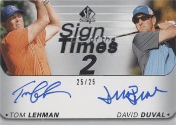 2021 SP Authentic - Sign of the Times 2 #ST2-LD Tom Lehman / David Duval Front
