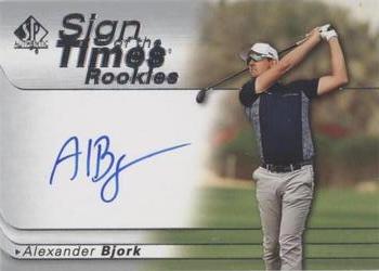 2021 SP Authentic - Sign of the Times Rookies #SOTTR-AB Alexander Bjork Front