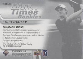 2021 SP Authentic - Sign of the Times Rookies #SOTTR-BC Bud Cauley Back