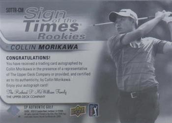 2021 SP Authentic - Sign of the Times Rookies #SOTTR-CM Collin Morikawa Back