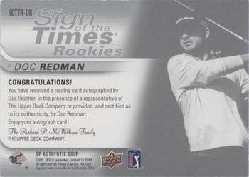 2021 SP Authentic - Sign of the Times Rookies #SOTTR-DR Doc Redman Back