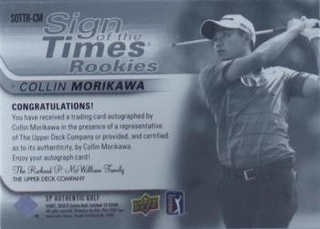 2021 SP Authentic - Sign of the Times Rookies Inscriptions #SOTTR-CM Collin Morikawa Back