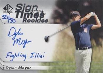 2021 SP Authentic - Sign of the Times Rookies Inscriptions #SOTTR-DM Dylan Meyer Front