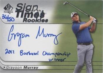 2021 SP Authentic - Sign of the Times Rookies Inscriptions #SOTTR-GM Grayson Murray Front