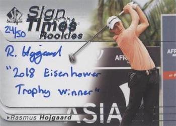 2021 SP Authentic - Sign of the Times Rookies Inscriptions #SOTTR-RH Rasmus Hojgaard Front