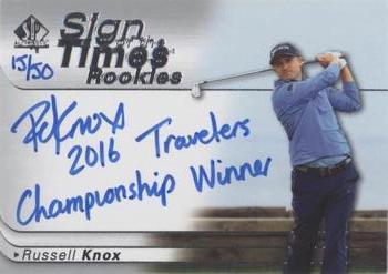 2021 SP Authentic - Sign of the Times Rookies Inscriptions #SOTTR-RK Russell Knox Front