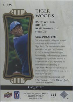 2021 SP Authentic - Exquisite Collection #E-TW Tiger Woods Back
