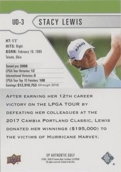 2021 SP Authentic - Upper Deck #UD-3 Stacy Lewis Back